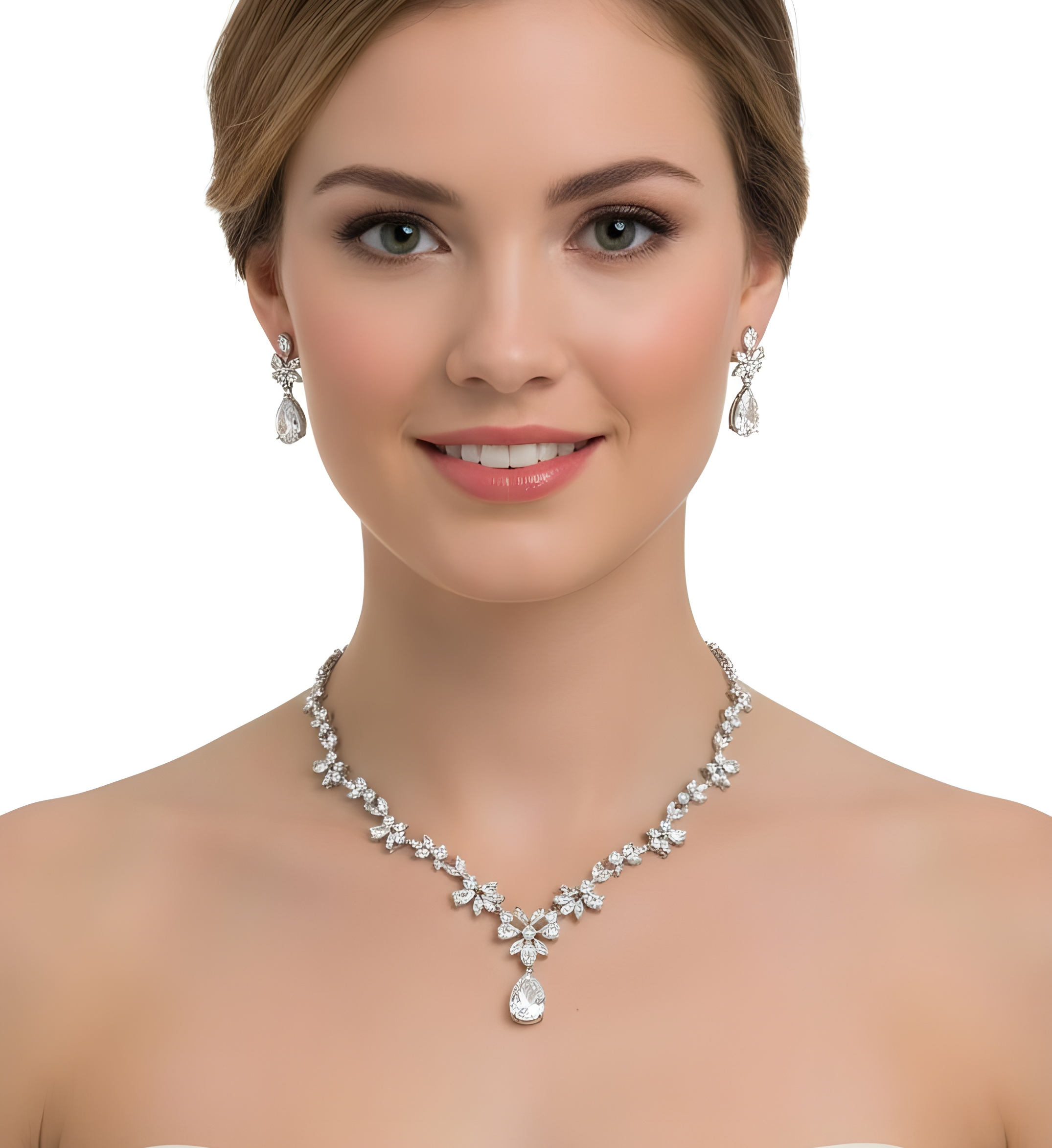 Regal Teardrop Wedding Set