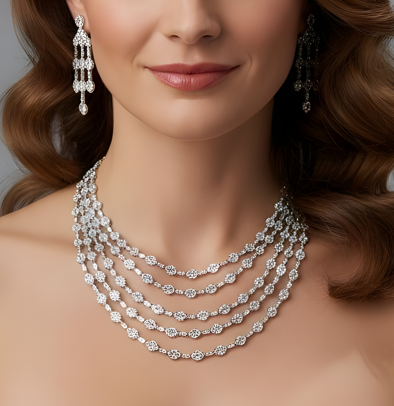 Diamond Water Droplets Wedding Set, great for Mother of the Bride