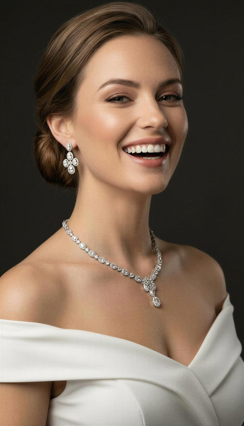 Bridal Cross Jewelry Set