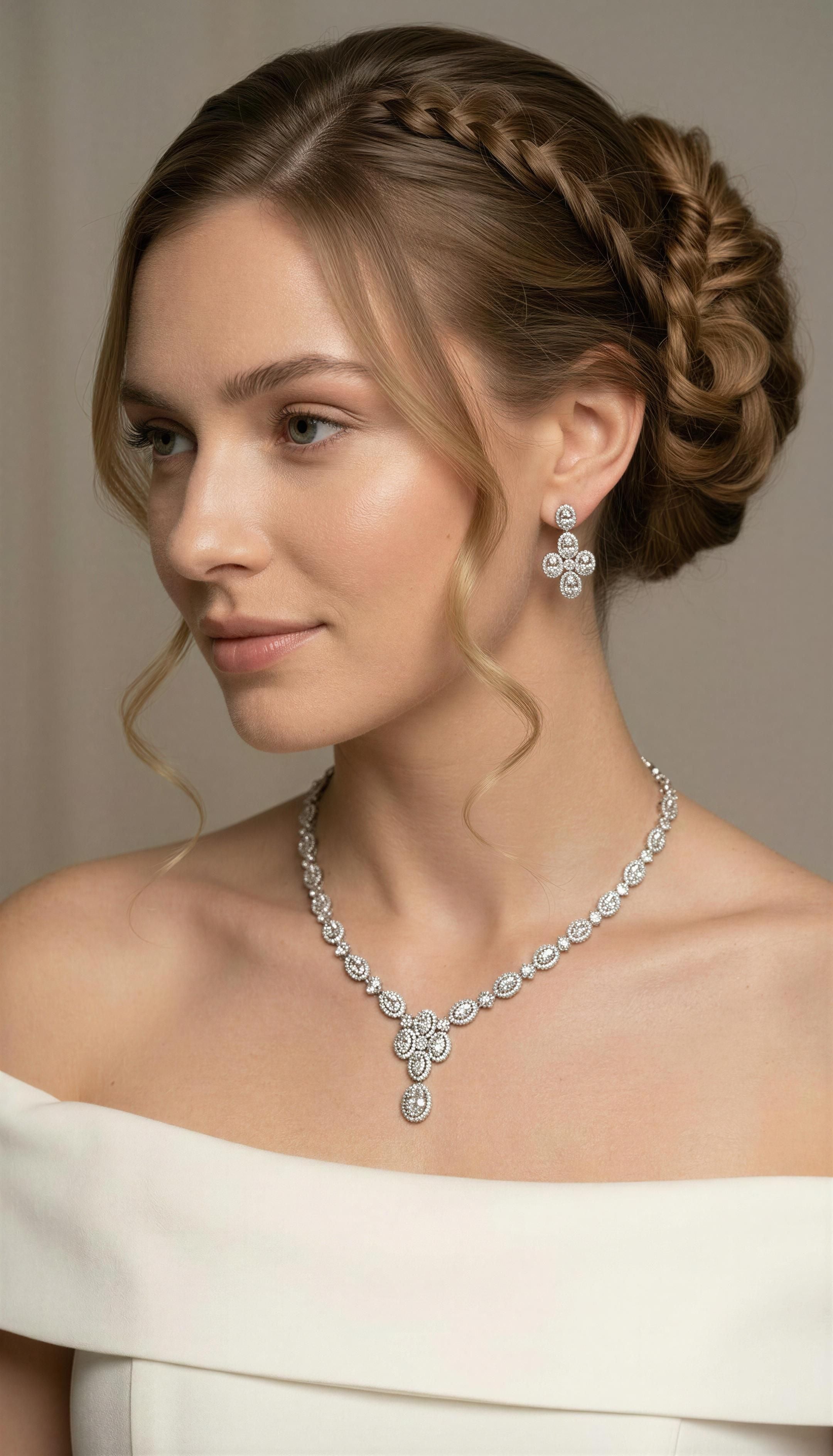 Bridal Cross Jewelry Set