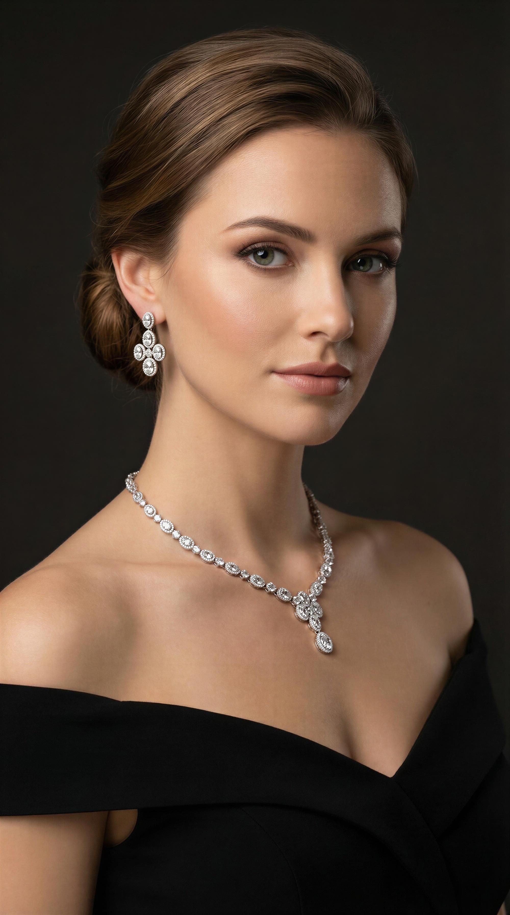 Bridal Cross Jewelry Set
