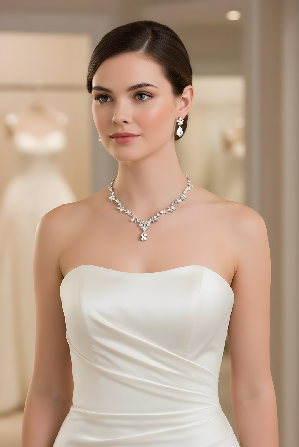 Regal Teardrop Wedding Set