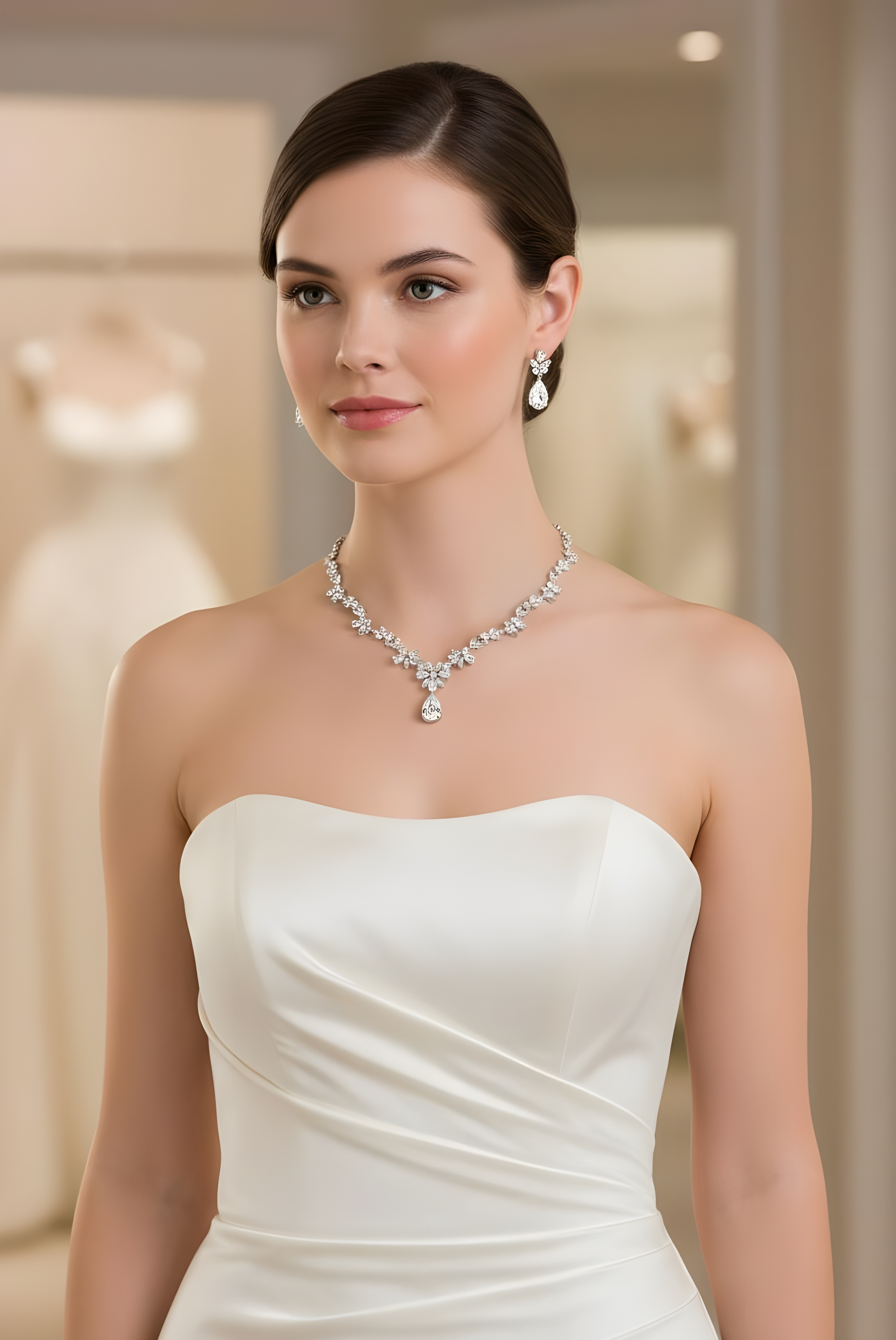 Regal Teardrop Wedding Set