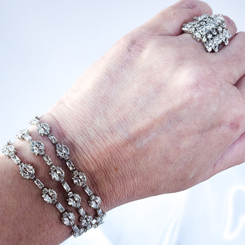 Diamond Water Droplets Wedding Set, great for Mother of the Bride