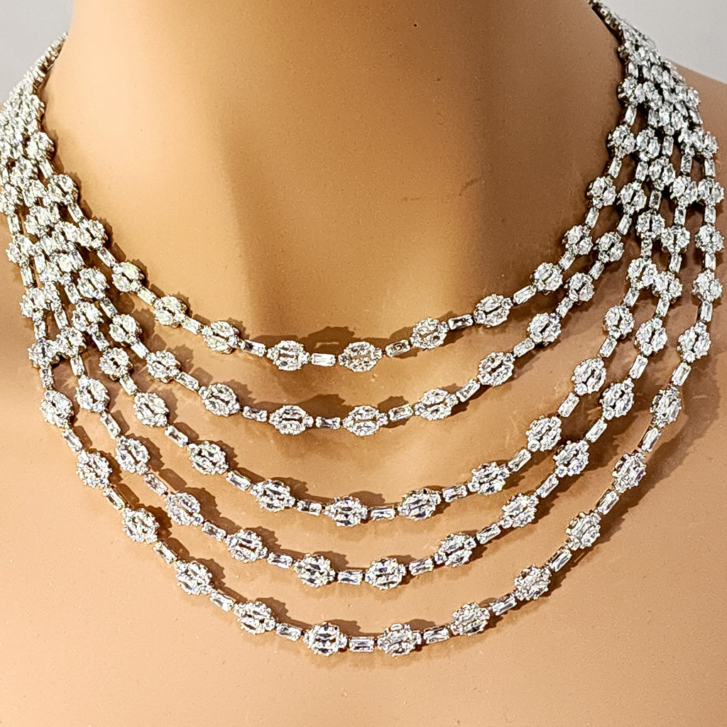 Diamond Water Droplets Wedding Set, great for Mother of the Bride