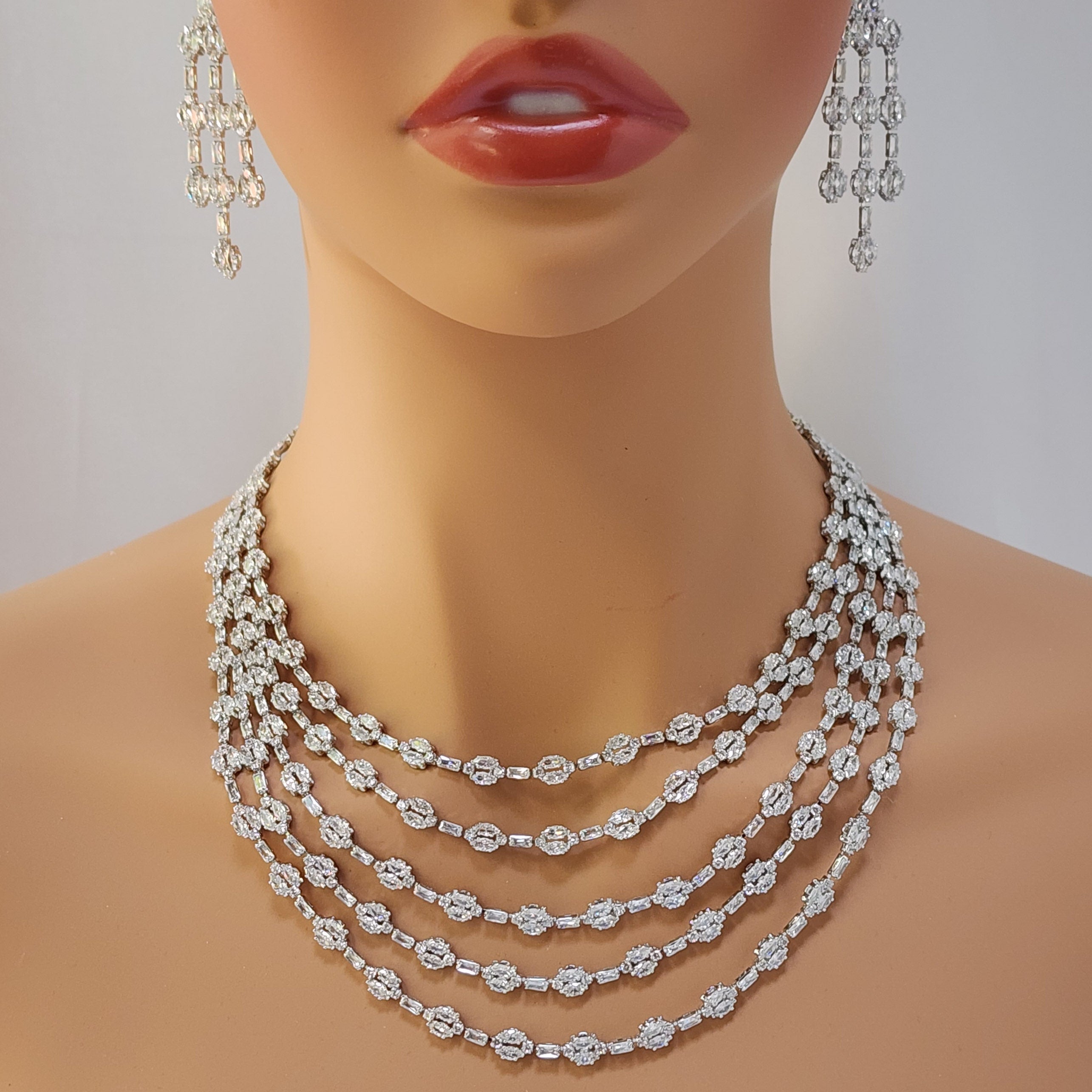 Diamond Water Droplets Wedding Set, great for Mother of the Bride