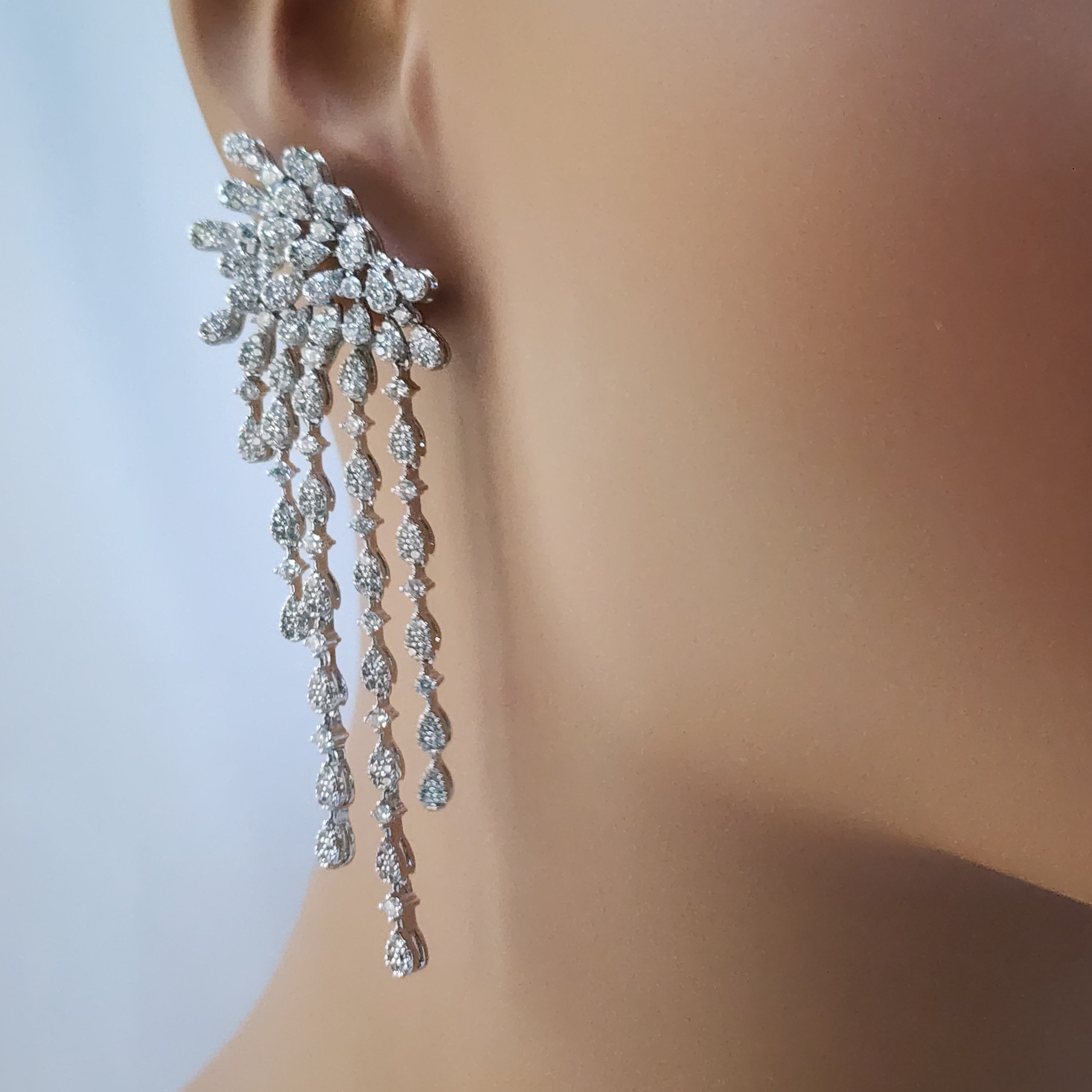 Chandelier Flower Earrings