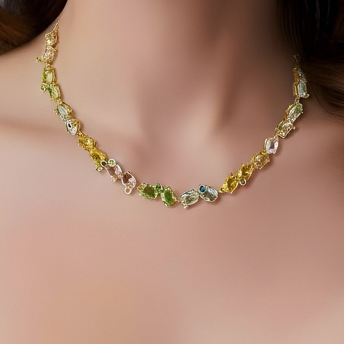 Swarovski-like Gema necklace