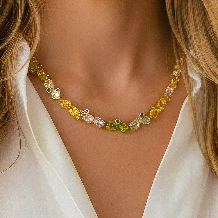 Swarovski-like Gema necklace