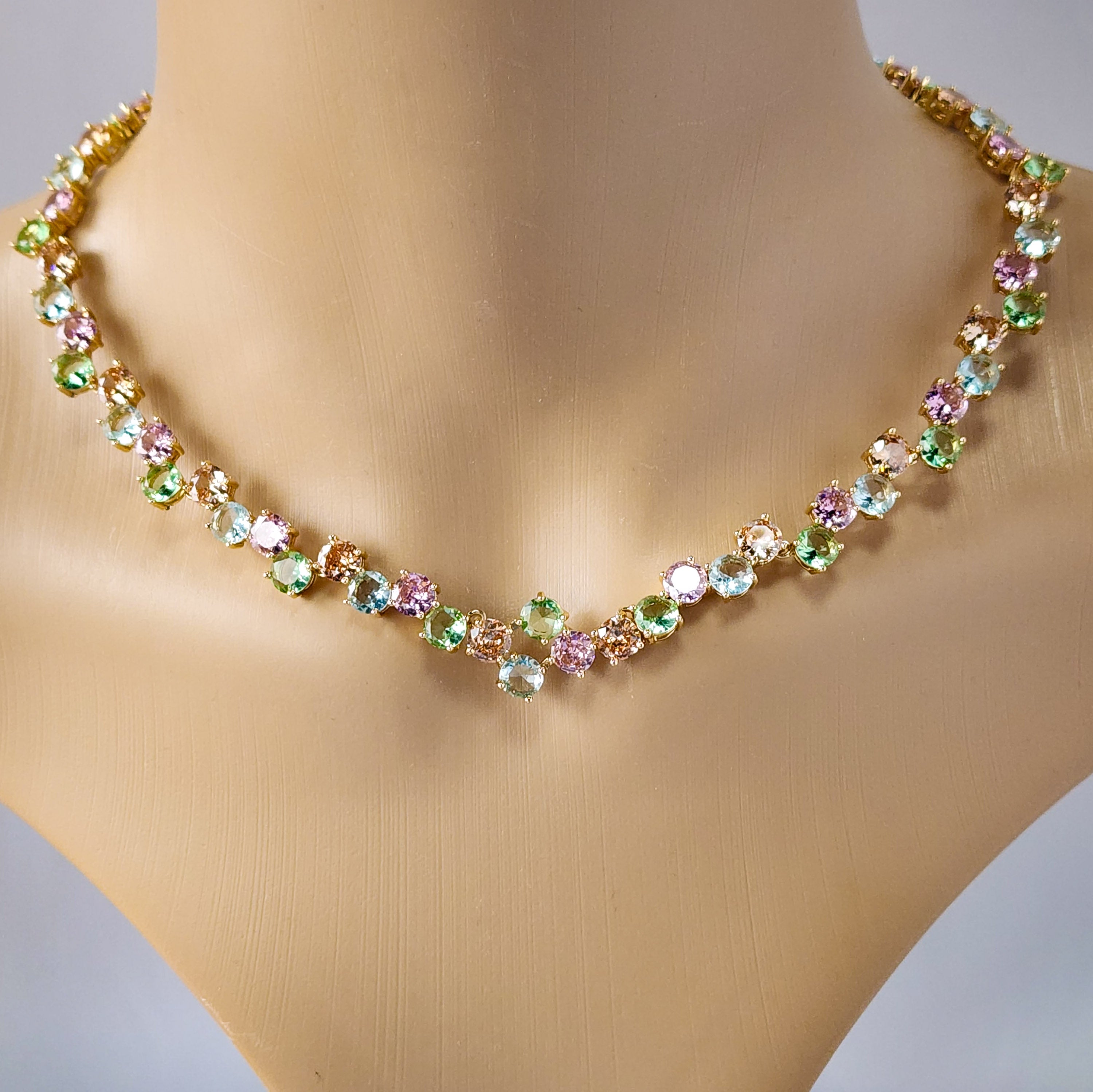 Multi-colored Pastel Necklace set
