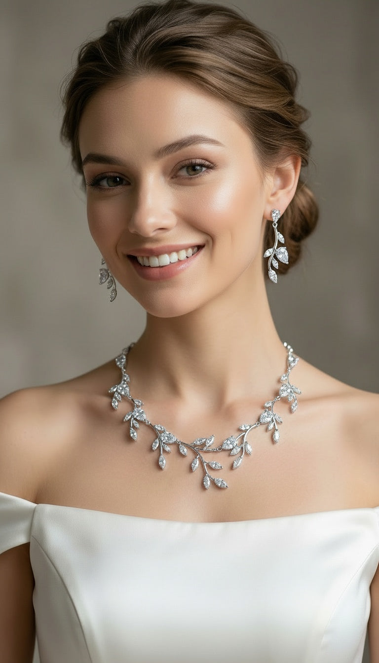 Diamond Vine Bridal Set