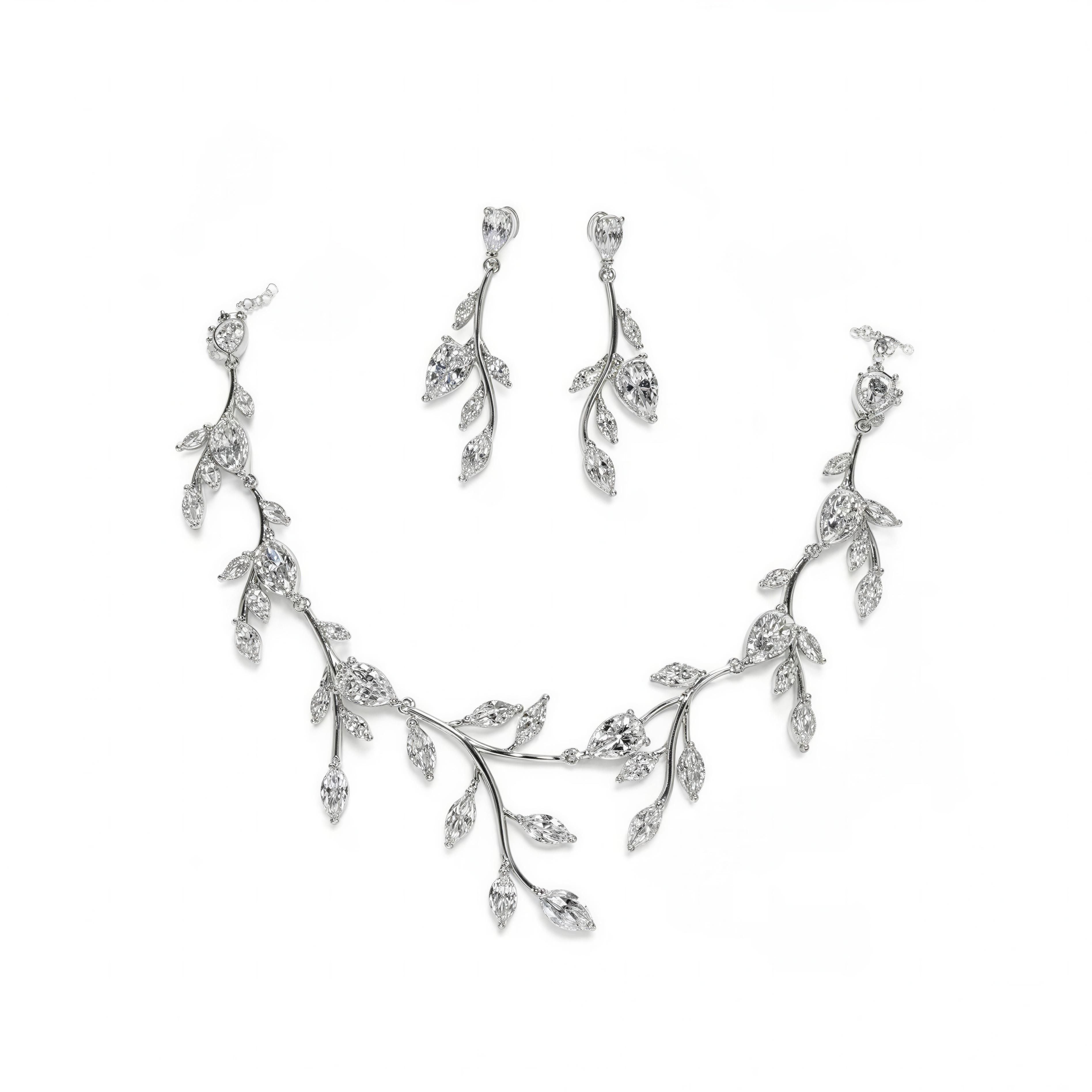 Diamond Vine Bridal Set