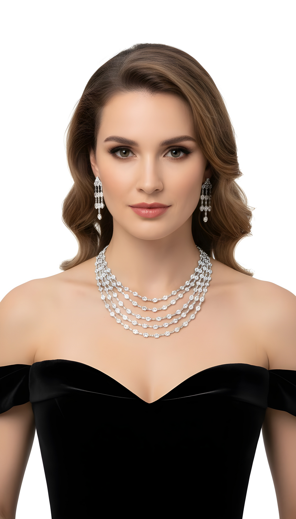 Diamond Water Droplets Wedding Set, great for Mother of the Bride