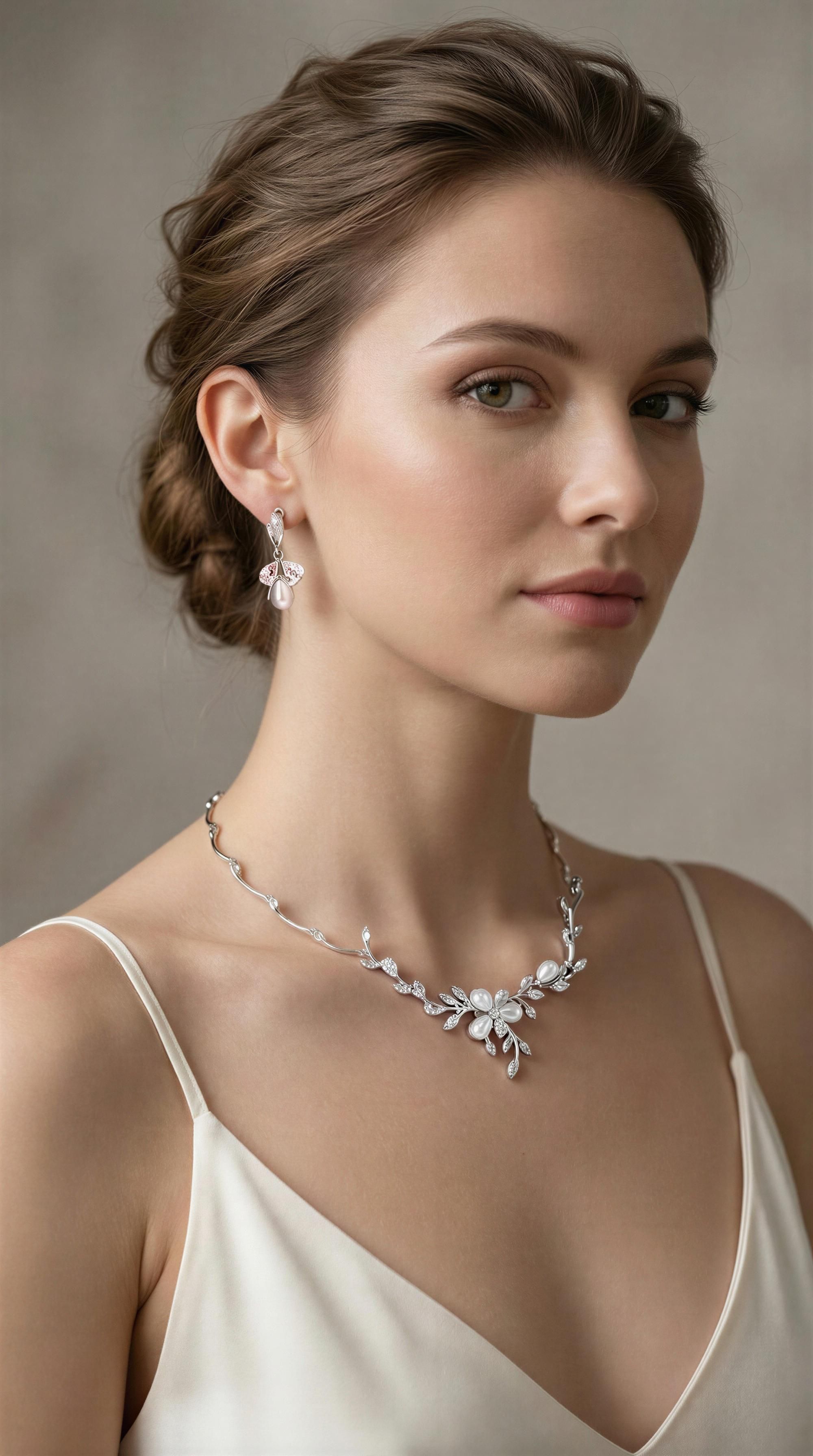 Natural Pearl Bridal Jewelry Set