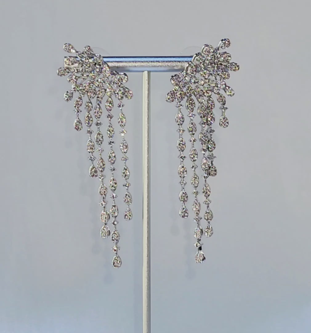 Chandelier Flower Earrings