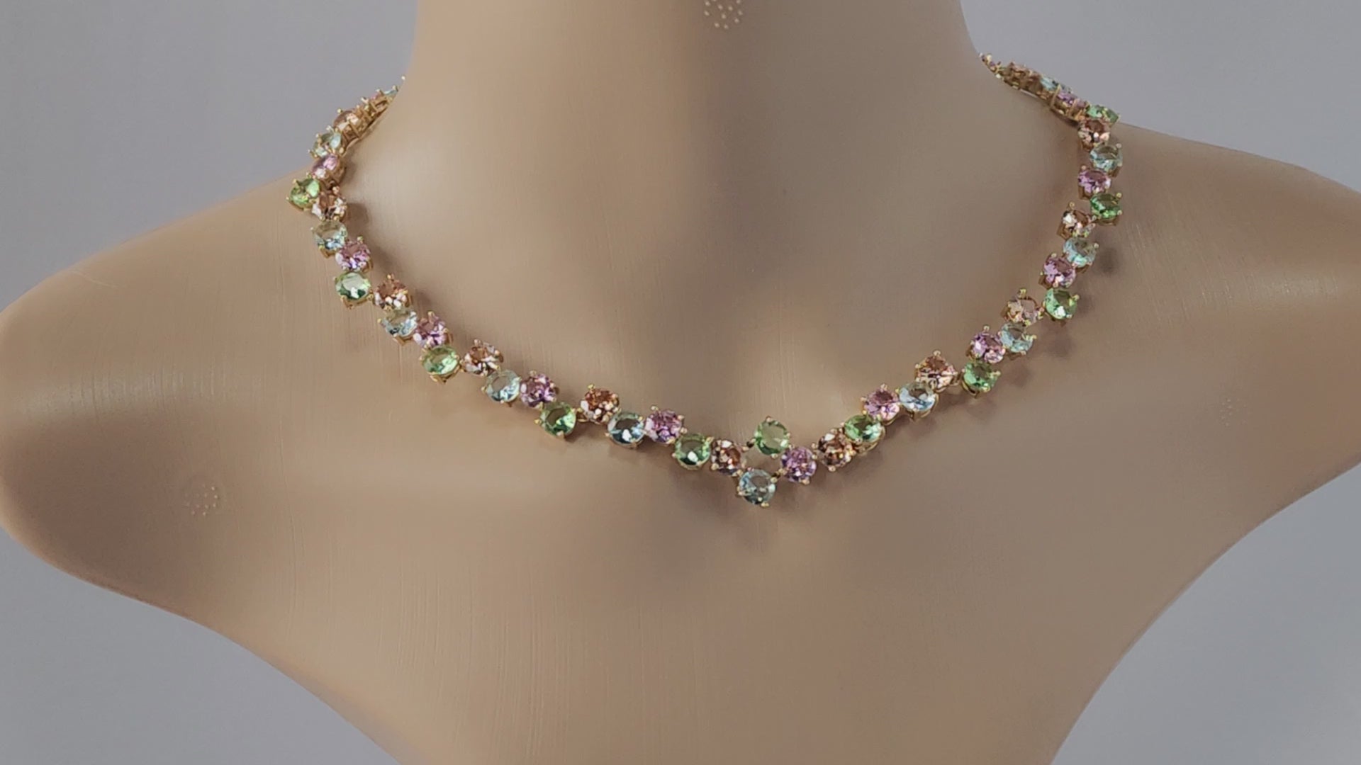 Multi-colored Pastel Necklace set